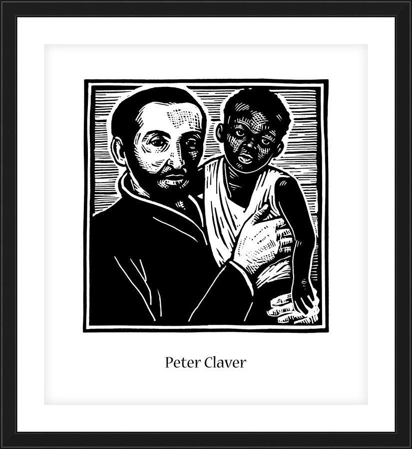 Wall Frame Black - St. Peter Claver by Julie Lonneman - Trinity Stores