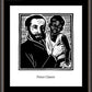 Wall Frame Espresso, Matted - St. Peter Claver by J. Lonneman