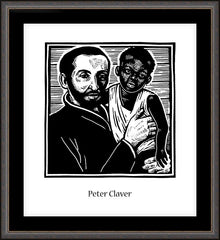 Wall Frame Espresso - St. Peter Claver by J. Lonneman