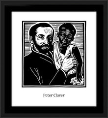 Wall Frame Black - St. Peter Claver by J. Lonneman