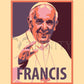 Wall Frame Espresso, Matted - Pope Francis by J. Lonneman