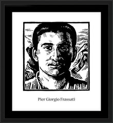 Wall Frame Black - St. Pier Giorgio Frassati by J. Lonneman