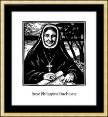 Wall Frame Gold - St. Rose Philippine Duchesne by J. Lonneman