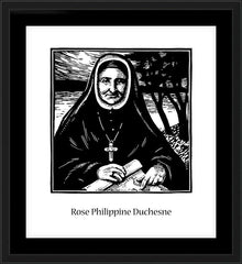 Wall Frame Black - St. Rose Philippine Duchesne by J. Lonneman