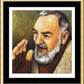 Wall Frame Gold, Matted - St. Padre Pio by Julie Lonneman - Trinity Stores