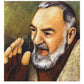 Wall Frame Espresso, Matted - St. Padre Pio by Julie Lonneman - Trinity Stores