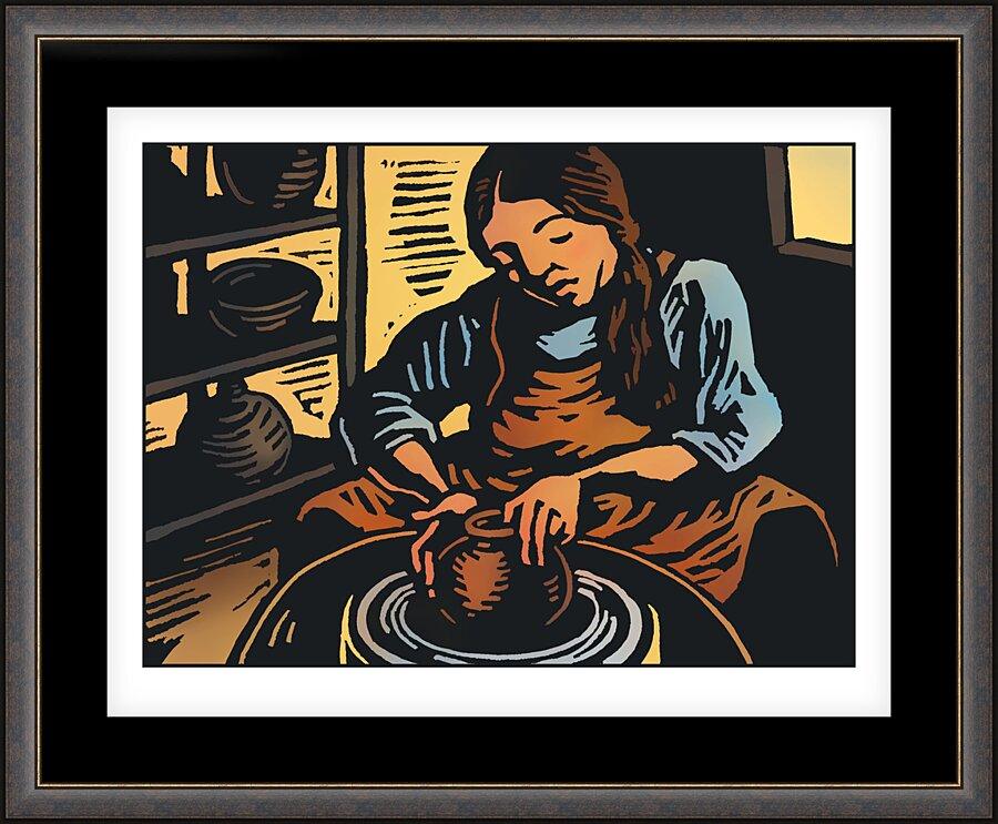 Wall Frame Espresso, Matted - Potter by Julie Lonneman - Trinity Stores