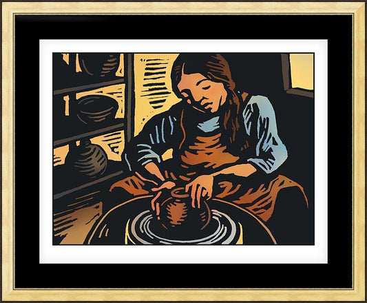 Wall Frame Gold, Matted - Potter by J. Lonneman