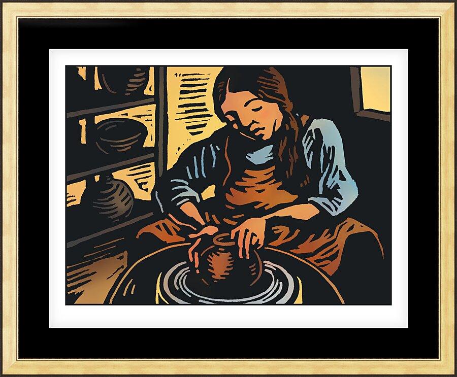 Wall Frame Gold, Matted - Potter by Julie Lonneman - Trinity Stores