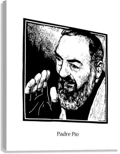 Canvas Print - St. Padre Pio by Julie Lonneman - Trinity Stores