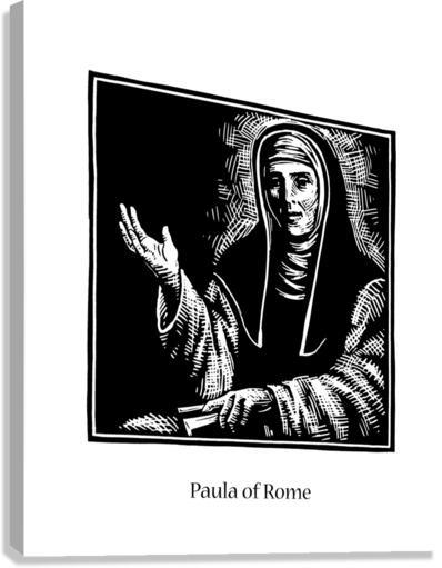Canvas Print - St. Paula of Rome by J. Lonneman