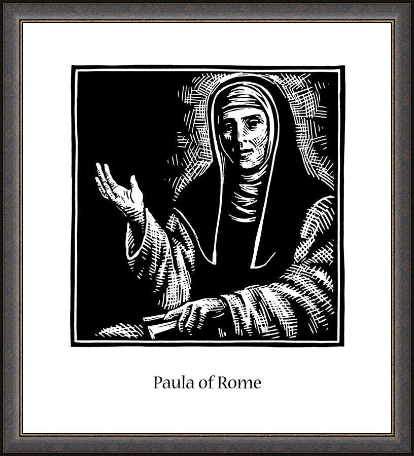 Wall Frame Espresso - St. Paula of Rome by J. Lonneman