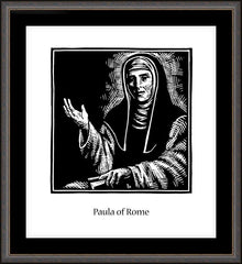 Wall Frame Espresso - St. Paula of Rome by J. Lonneman