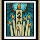 Wall Frame Gold, Matted - Paschal Candle by Julie Lonneman - Trinity Stores