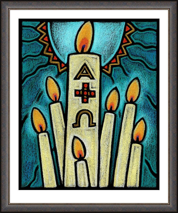 Wall Frame Espresso - Paschal Candle by Julie Lonneman - Trinity Stores