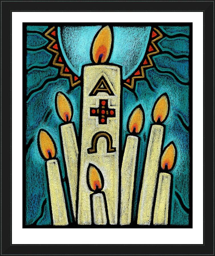 Wall Frame Black - Paschal Candle by Julie Lonneman - Trinity Stores
