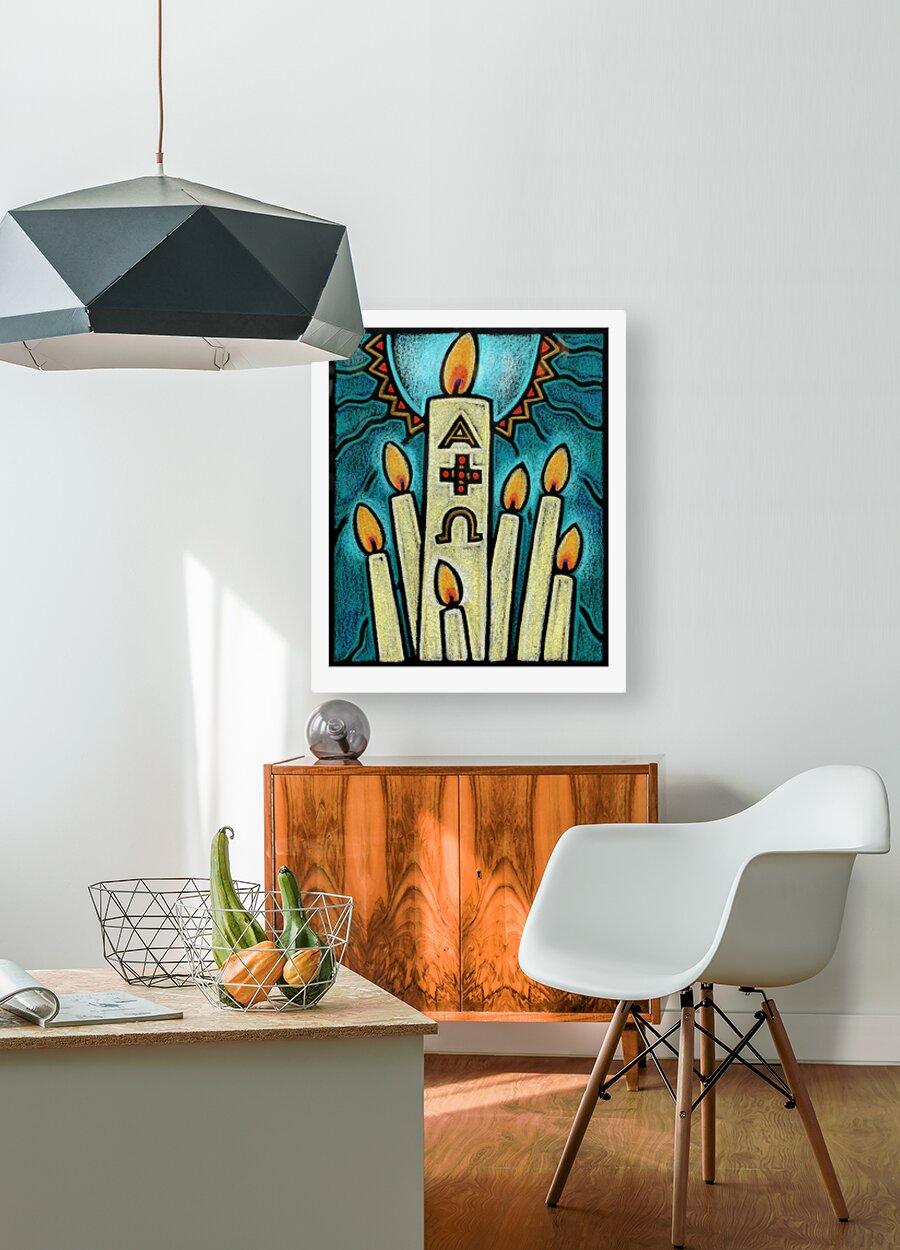Metal Print - Paschal Candle by Julie Lonneman - Trinity Stores