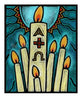 Metal Print - Paschal Candle by Julie Lonneman - Trinity Stores