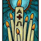 Wall Frame Gold, Matted - Paschal Candle by Julie Lonneman - Trinity Stores