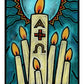Wall Frame Black, Matted - Paschal Candle by Julie Lonneman - Trinity Stores
