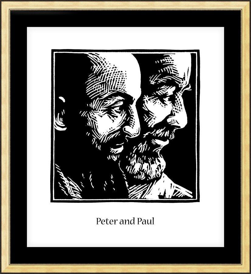 Wall Frame Gold, Matted - Sts. Peter and Paul by J. Lonneman