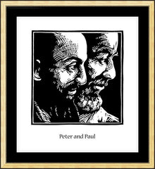 Wall Frame Gold - Sts. Peter and Paul by J. Lonneman