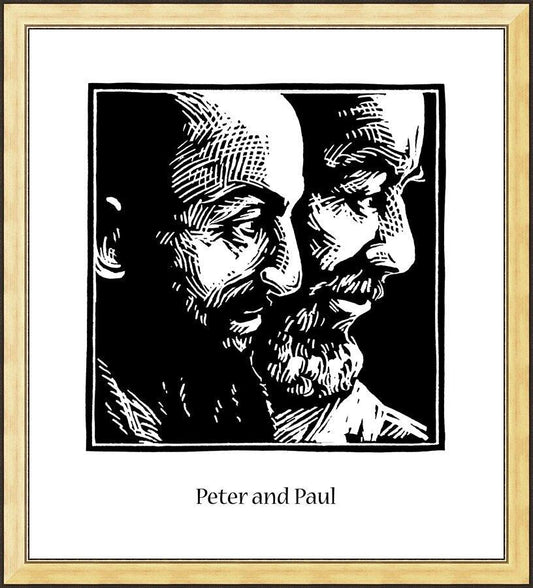 Wall Frame Gold - Sts. Peter and Paul by J. Lonneman
