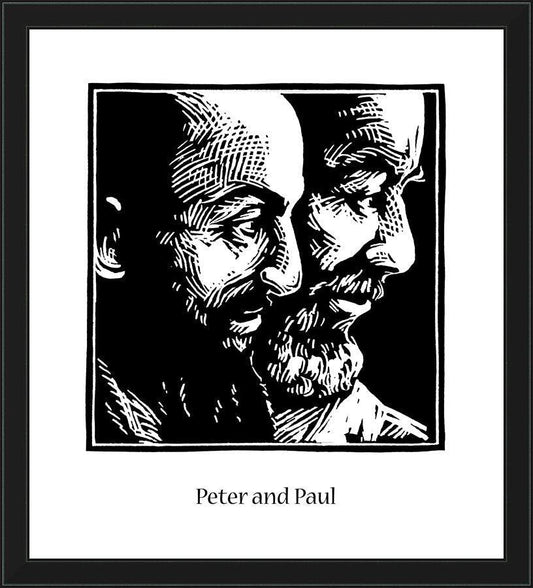 Wall Frame Black - Sts. Peter and Paul by J. Lonneman