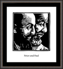 Wall Frame Espresso - Sts. Peter and Paul by J. Lonneman