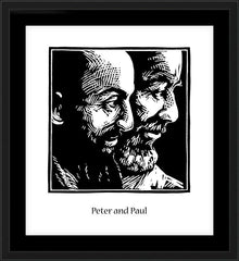 Wall Frame Black - Sts. Peter and Paul by J. Lonneman
