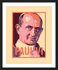 Wall Frame Black - St. Paul VI by J. Lonneman