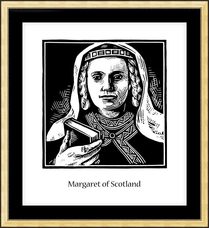 Wall Frame Gold, Matted - St. Margaret of Scotland by Julie Lonneman - Trinity Stores
