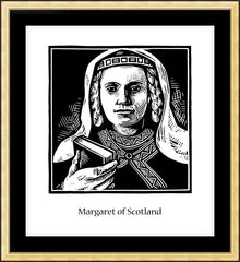 Wall Frame Gold - St. Margaret of Scotland by J. Lonneman