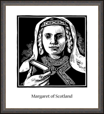 Wall Frame Espresso - St. Margaret of Scotland by J. Lonneman