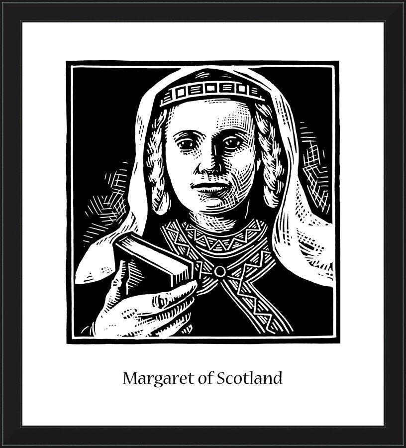 Wall Frame Black - St. Margaret of Scotland by J. Lonneman