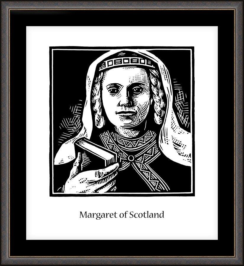 Wall Frame Espresso, Matted - St. Margaret of Scotland by J. Lonneman