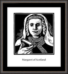 Wall Frame Espresso - St. Margaret of Scotland by J. Lonneman