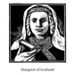 Canvas Print - St. Margaret of Scotland by Julie Lonneman - Trinity Stores
