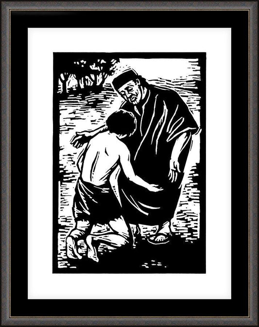 Wall Frame Espresso, Matted - Return of the Prodigal by J. Lonneman