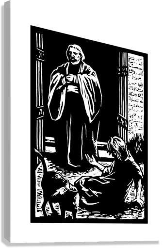 Canvas Print - St. Lazarus and Rich Man by Julie Lonneman - Trinity Stores