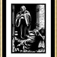 Wall Frame Gold, Matted - St. Lazarus and Rich Man by J. Lonneman