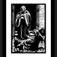 Wall Frame Black, Matted - St. Lazarus and Rich Man by J. Lonneman