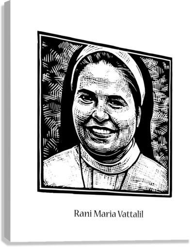 Canvas Print - St. Rani Maria Vattalil by J. Lonneman