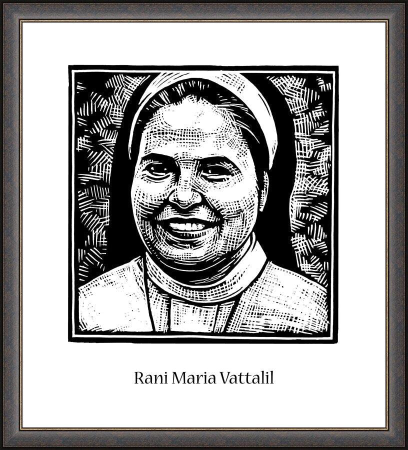 Wall Frame Espresso - St. Rani Maria Vattalil by J. Lonneman