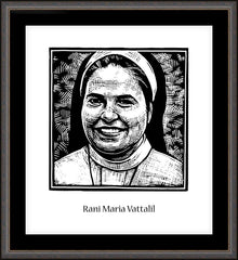 Wall Frame Espresso - St. Rani Maria Vattalil by J. Lonneman
