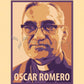 Wall Frame Espresso, Matted - St. Oscar Romero by Julie Lonneman - Trinity Stores