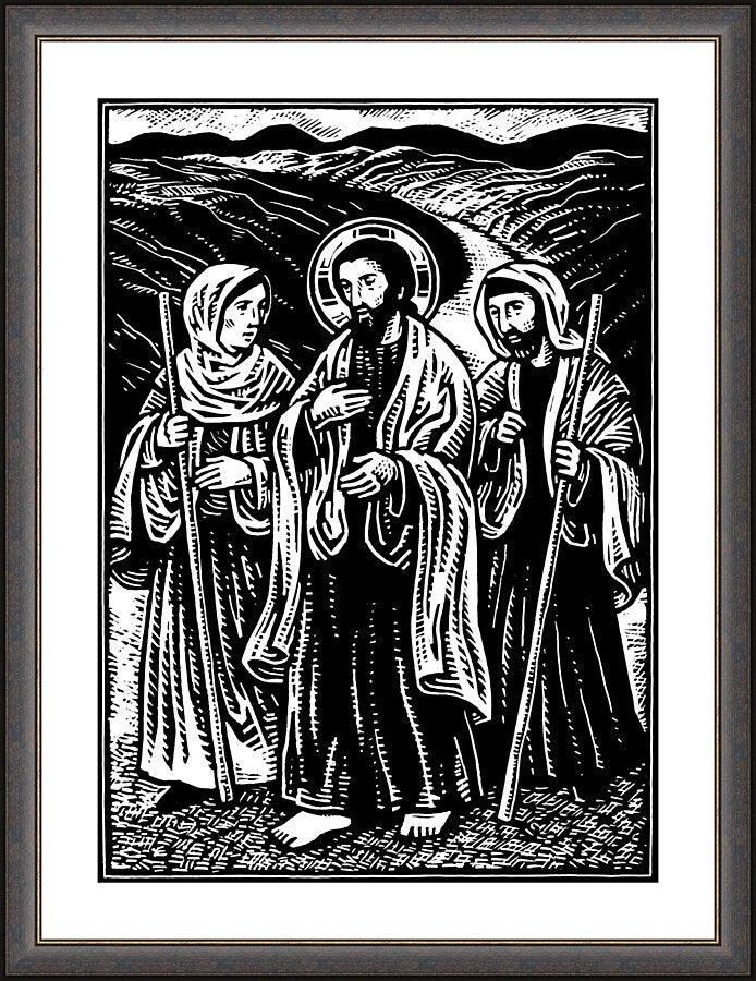 Wall Frame Espresso - Road to Emmaus by Julie Lonneman - Trinity Stores