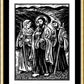 Wall Frame Gold, Matted - Road to Emmaus by J. Lonneman