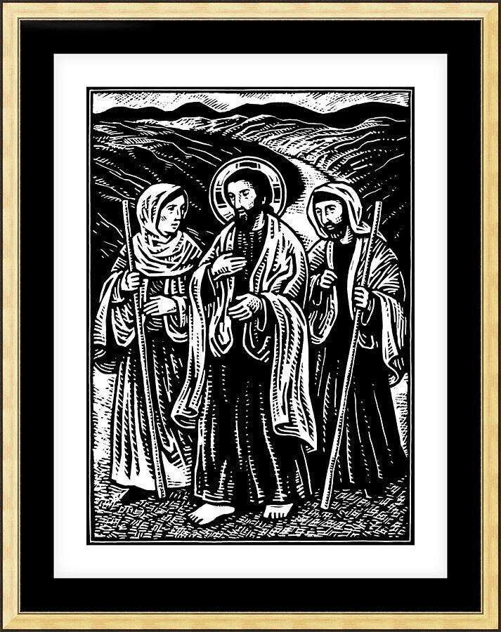 Wall Frame Gold, Matted - Road to Emmaus by Julie Lonneman - Trinity Stores