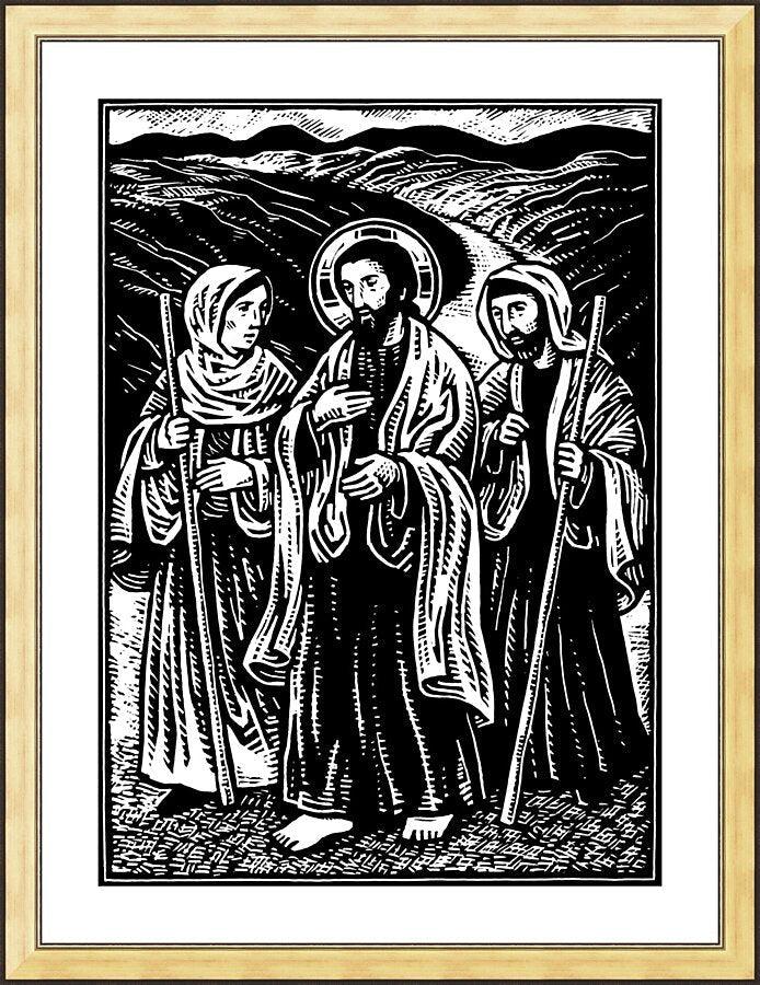 Wall Frame Gold - Road to Emmaus by Julie Lonneman - Trinity Stores